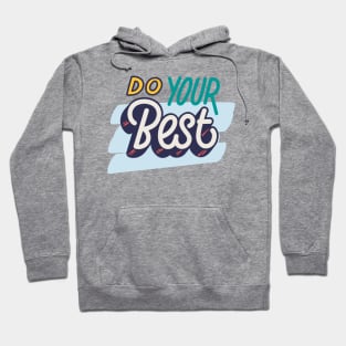 Blue Modern Quote Typography Hoodie